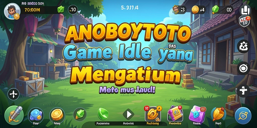 Screenshot gameplay ANOBOYTOTO menampilkan aksi pengelolaan sumber daya yang seru dalam game Idle.
