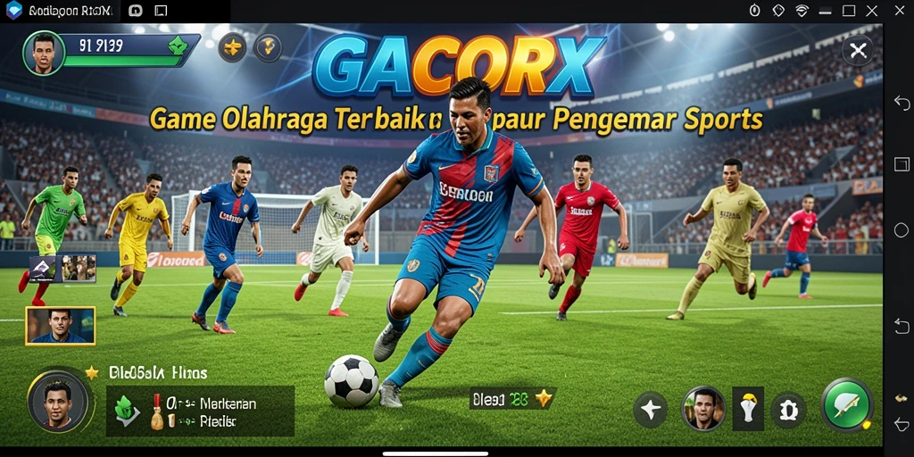 Tampilan gameplay seru dari GACORX dengan berbagai cabang olahraga.