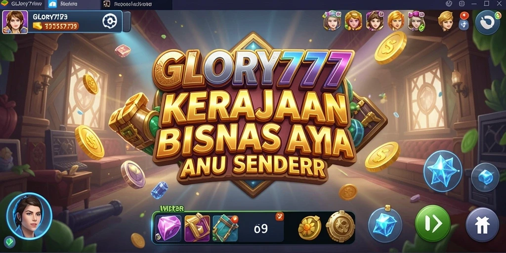 Screenshot GLORY777 menampilkan gameplay Tycoon yang menarik.