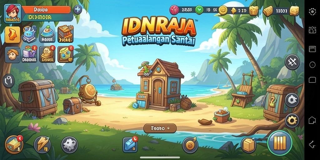 Tampilan gameplay <strong>IDNRAJA</strong> yang menawan dengan aksi Idle yang mengasyikkan.
