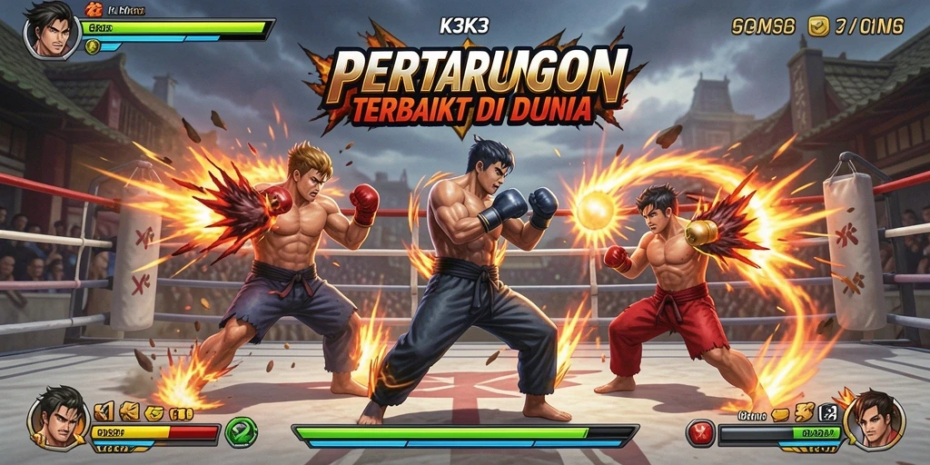 Gameplay seru K3K3 dalam pertarungan intens.