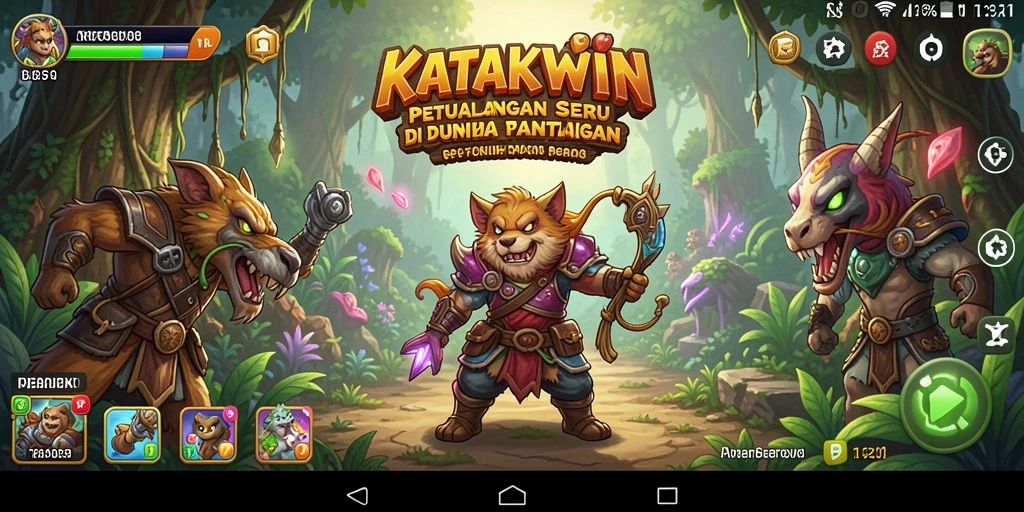 Screenshot gameplay KATAKWIN menampilkan petualangan seru dengan grafis menawan.