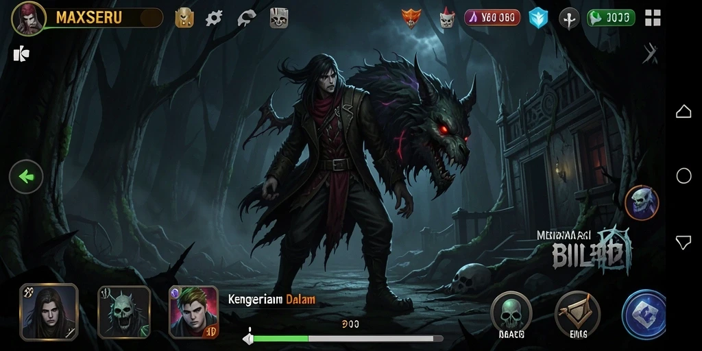 Tampilan menyeramkan dari gameplay <strong>MAXSERU</strong> yang penuh ketegangan.