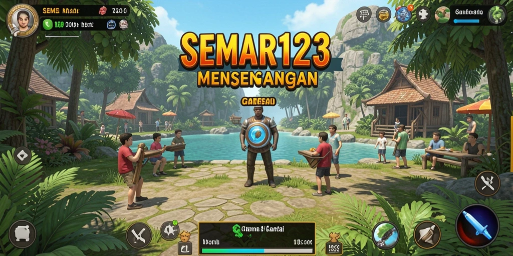 Screenshot gameplay SEMAR123 yang penuh warna dan interaktif.