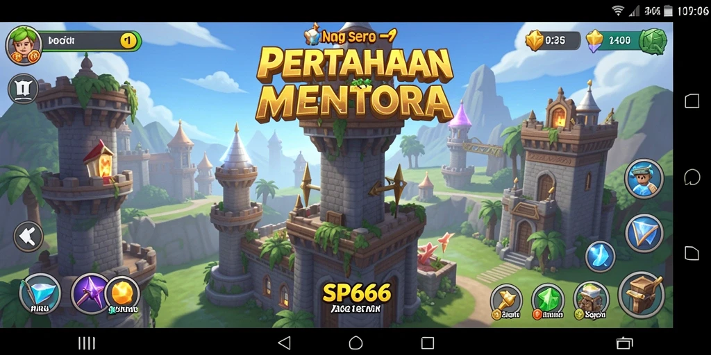 Tampilan gameplay seru dari SP666 saat berjuang melawan musuh.