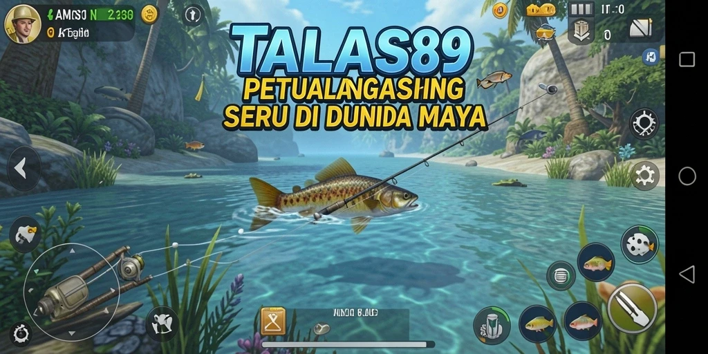 Tampilan gameplay TALAS89 yang seru saat memancing.