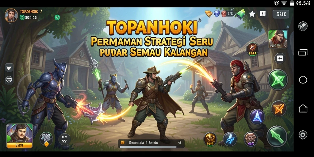 Tangkapan layar gameplay strategis dari TOPANHOKI yang menarik.