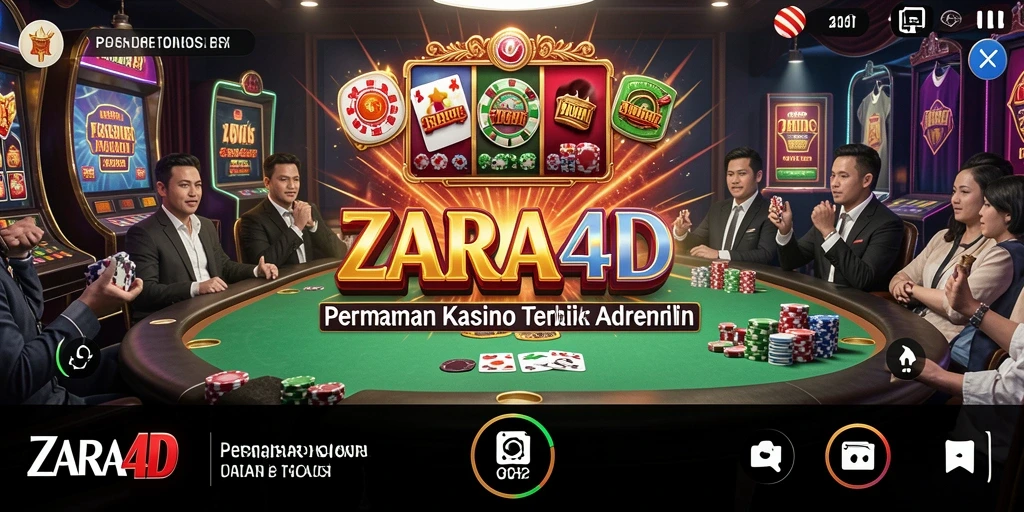 Tangkapan layar ZARA4D menampilkan gameplay Kasino yang mendebarkan.